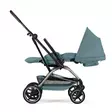 Matkarattaat Cybex Eezy S Twist+ 2 Stormy Blue, makuuasennossa. - Matkarattaat ja lastenrattaat - 526000851 - 6