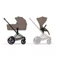 Cybex ePriam Comfort yhdistelmävaunut Matt Black/Coconut Brown. - Lastenvaunut ja yhdistelmävaunut - 526001491 - 1