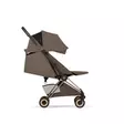 Cybex Coya Style matkarattaat Rosegold, Coconut Brown makuuasennossa. - Matkarattaat ja lastenrattaat - 526001631 - 3