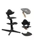 Starttipaketti Stokke Nomi 4 in 1 Black/Black. - Stokke Nomi syöttötuolit - 626401STA4in1 - 1
