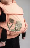 Najell Easy Vol 2 kantoreppu Floral Peach, kauniilla kukkakirjailulla. - Kantoreput - N325901 - 2