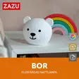 Zazu yövalo Bor the Bear on pehmeää silikonia. - Lapsen yövalot ja soittolelut - ZA-BOR-01 - 7