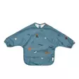 Liewood Merle ruokalappu hihoilla Fun/Beach blue. - Ruokalaput - 18136-2621 - 1
