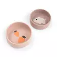 Done By Deer silikonikulho 2-pack Pigee Powder - Lautaset ja kulhot - 1869661 - 1