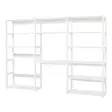 STOREY kirjahylly, 3 kokonaisuutta, hyllyt 12kpl, pöytälevy 80cm - valkoinen - Hyllykokonaisuudet - STO-34-001 - 11