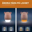 Zazu yövalo Benny the Bear taupe, kahdella eri valolla. - Lapsen yövalot ja soittolelut - ZA-BENNY-01 - 5