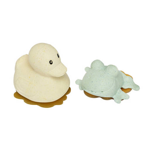 Hevea Frog ja Rubberduck - Kylpylelut ja kylpymittarit - 345041 - 1