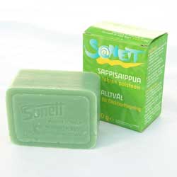 Sappisaippua Sonett, pala 100 g - Fleeceasut, villa-asut ja Ruskovilla - S4701 - 1