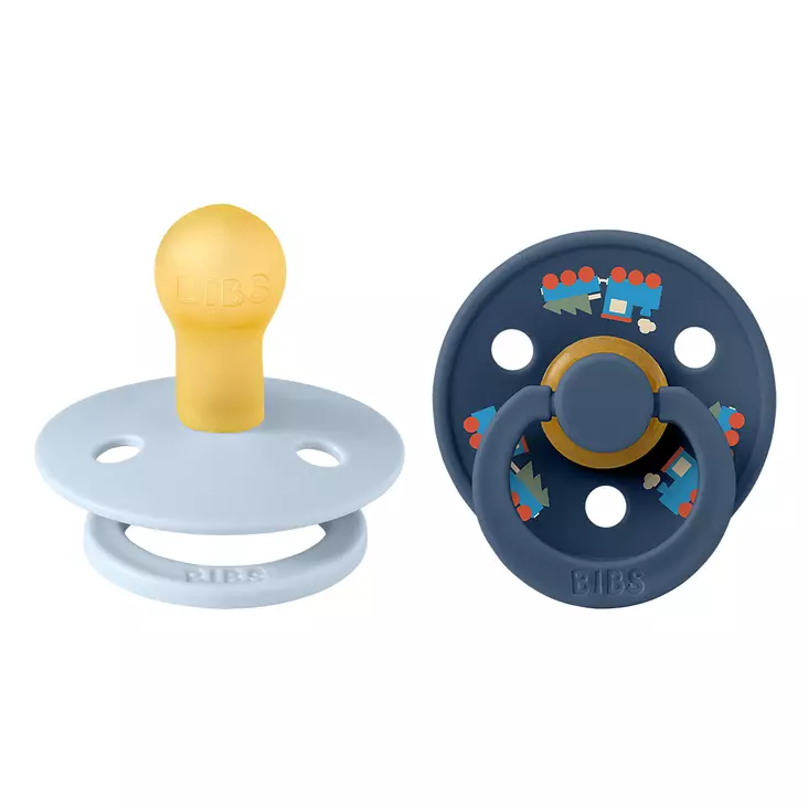 Bibs luonnonkumitutti 2 kpl 0-6 kk Baby Blue/Steel Blue, Holiday. - Tutit ja tuttinauhat - 11043101 - 1
