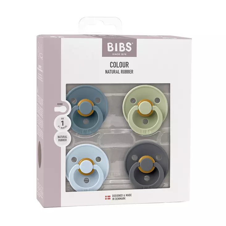 Bibs Colour Combo 4 pack Petrol/Sage/Baby Blue/Iron. - Tutit ja tuttinauhat - 110461 - 1