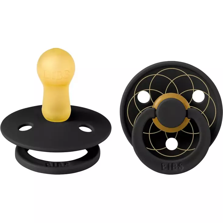 Bibs luonnonkumitutti 2 kpl 6-12 kk Studio, Black Gold. - Tutit ja tuttinauhat - 12045101 - 1