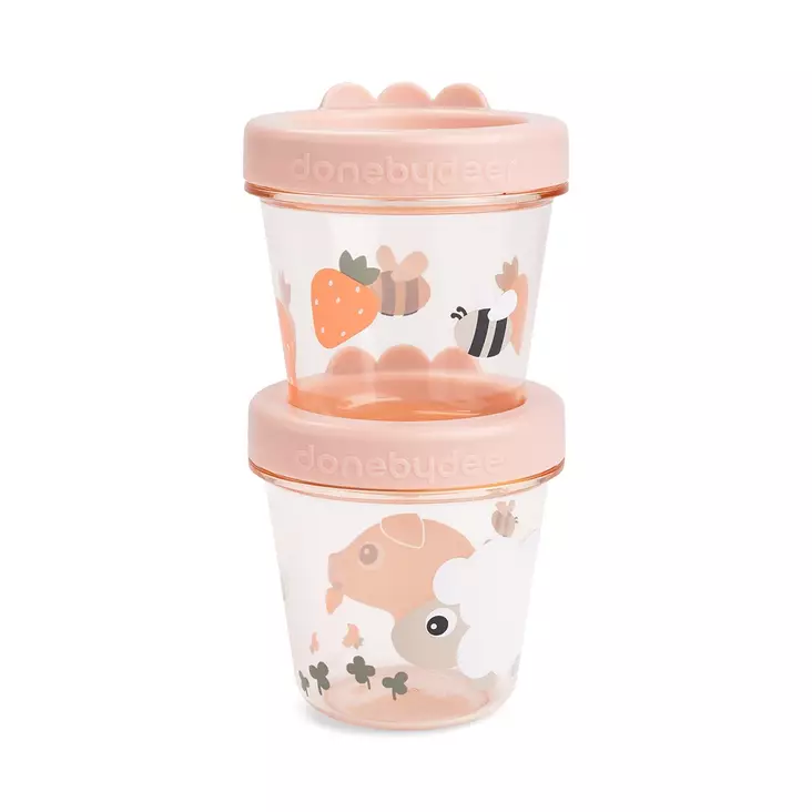 SäilytysrasiaDoneByDeer2-pack Baby-TinyFarmPowder - Välipalapussit, eväsrasiat ja snackcupit - 1256101 - 1