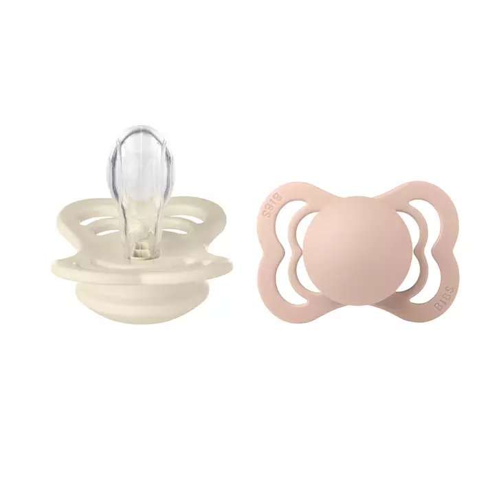 Bibs Supreme silikonitutit Ivory/Baby Blush. - Tutit ja tuttinauhat - 160221 - 1