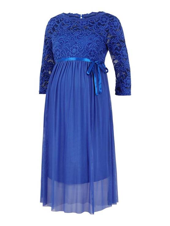 Mamalicious Mivana äitiysmekko värissä Royal Blue - Äitiysmekot, tunikat ja hameet - 200107481 - 1