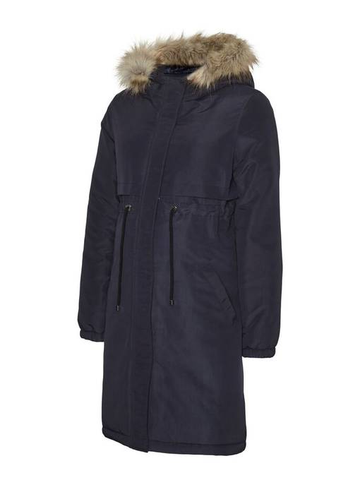 Sininen parka odottajalle. - Äitiystakit - 20017311 - 1