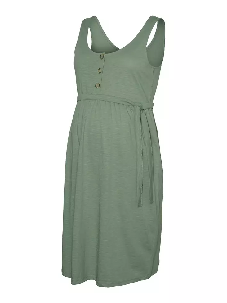 Äitiysmekko Mamalicious Levi Lia Hedge Green. - Äitiysmekot, tunikat ja hameet - 200203551 - 1