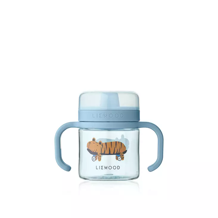 Liewood Kylo nokkamuki Tritaani 280 ml Fun/Beach blue. - Lasten astiat ja aterimet - 20633-2621 - 1