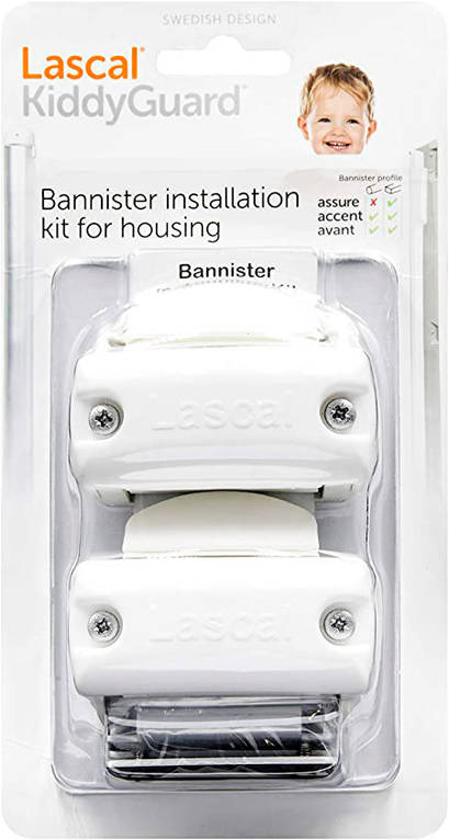 Kiinnityssarja Lascal KiddyGuard Avant White portin kantapuolelle. - Turvaportit ja turvatuotteet - 29221 - 1