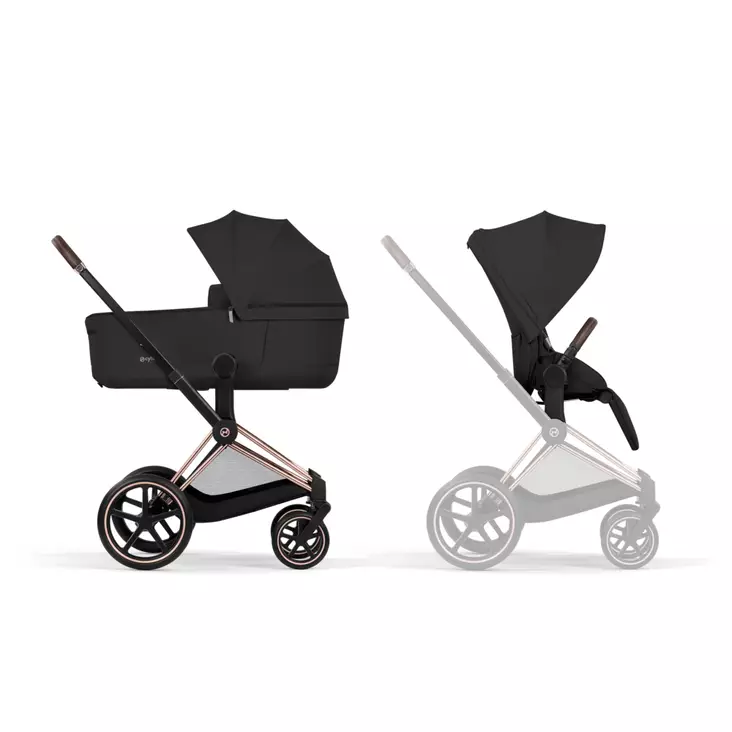 Cybex Priam Comfort yhdistelmävaunut Rosegold/Sepia Black. - Lastenvaunut ja yhdistelmävaunut - 526000001 - 1