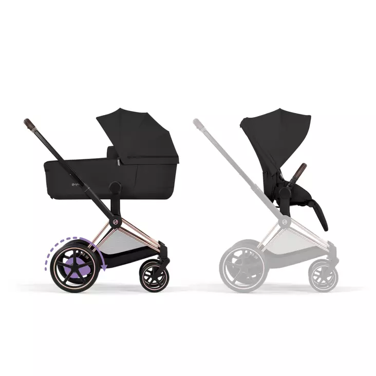 Cybex ePriam Comfort yhdistelmävaunut Rosegold/Sepia Black. - Lastenvaunut ja yhdistelmävaunut - 526000041 - 1