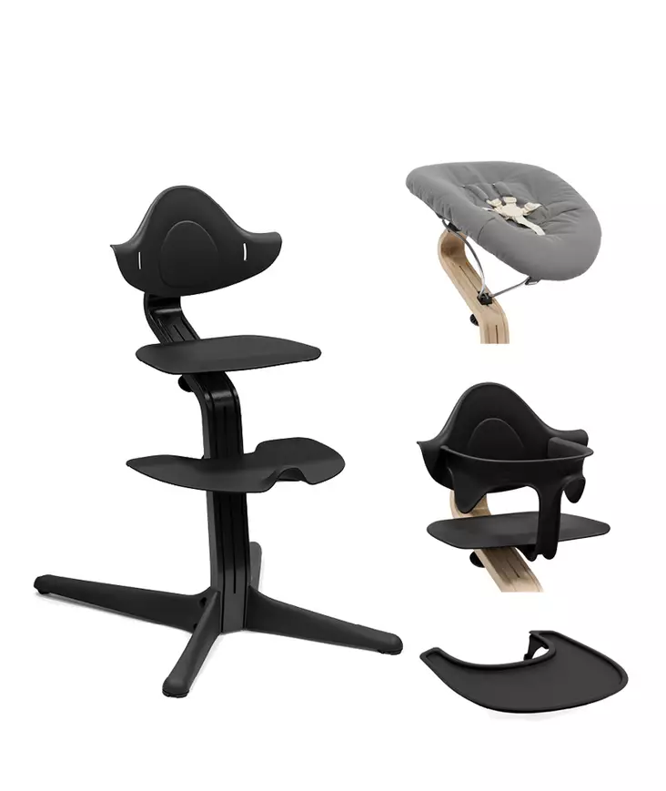 Starttipaketti Stokke Nomi 4 in 1 Black/Black. - Stokke Nomi syöttötuolit - 626401STA4in1 - 1