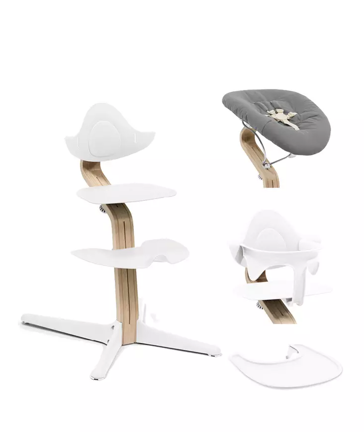 Starttipaketti Stokke Nomi 4 in 1 Natural/White. - Stokke Nomi syöttötuolit - 626501STA4in1 - 1