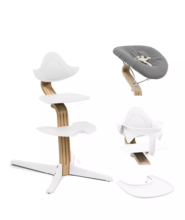 Starttipaketti Stokke Nomi 4 in 1 Oak/White. - Stokke Nomi syöttötuolit - 626601stSTA4in1 - 1