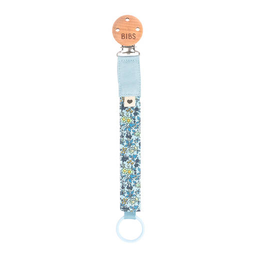 Bibs x Liberty tuttinauha v=C3=A4riss=C3=A4 Camomile Lawn Baby Blue. - Tutit ja tuttinauhat - 942112231 - 1