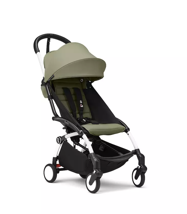 Stokke YoYo3 matkarattaat White-runko Olive. - Matkarattaat ja lastenrattaat - 646001rat11 - 1