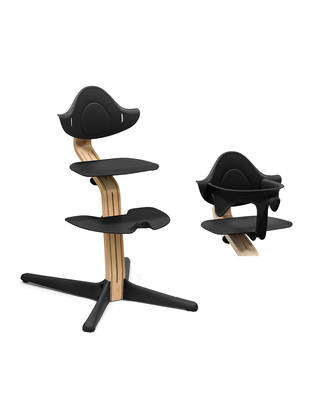 Stokke Nomi Chair starttipaketti 2 in 1 Oak/Black. - Stokke Nomi syöttötuolit - 626602STA2 - 1