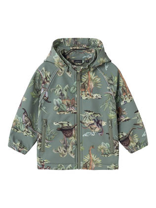 Softshell takki Name It Alfa Dino Avage Green. - Lasten välikausitakit - 13223412 - 1