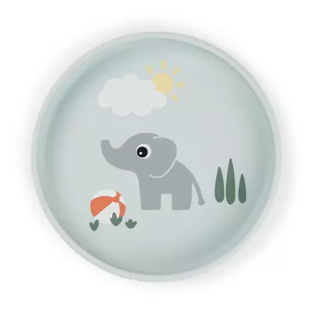 Silikonilautanen Done By Deer Stick&Stay, Playground Blue - Lautaset ja kulhot - 1769802 - 1