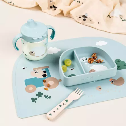 Lokerokulho imukupilla Done By Deer Stick&Stay, Tiny Farm Blue kattaus - Lautaset ja kulhot - 1869632 - 2