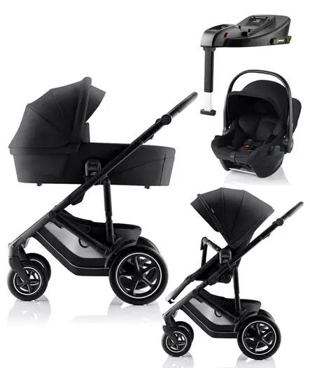 BRITAX Smile 5Z starttipaketti Corella Carbon Black, Style. - Lastenvaunut ja yhdistelmävaunut - 2000064STACORE2 - 1