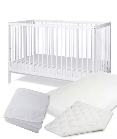 Pinnasänky Tinynord Lassy White ja Anne & Mikael patja, petari ja peitto. - Pinnasängyt ja lastensängyt - 297296PAK2 - 1