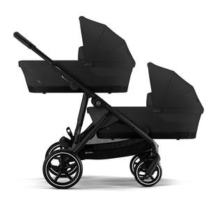 Cybex Gazelle S 2 rattaat kahdella kopalla v=C3=A4riss=C3=A4 Moon Blac=
k. - Sisarusrattaat - 522002703tup2 - 1