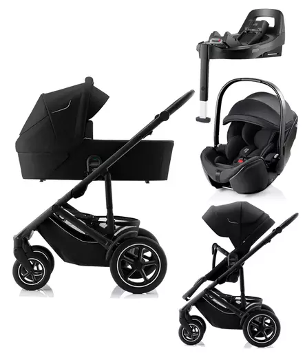 BRITAX Smile 5Z starttipaketti Space Black. - Lastenvaunut ja yhdistelmävaunut - 2000053STABSPRO2 - 1
