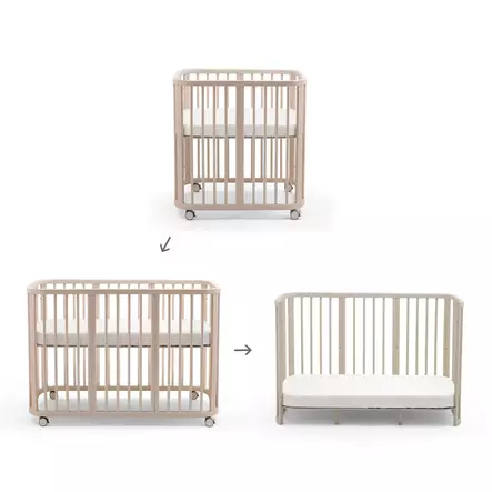 Stokke Nighti Bed Extension lisäpaloilla sänky kasvaa lapsen mukana 0-5-vuotiaaksi. - Pinnasängyt ja lastensängyt - 717902 - 2