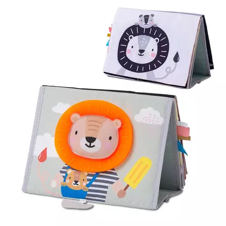 Taf Toys ensikirja Tummy Time book Savannah purulelulla. - Kuvakirjat - 248912 - 1