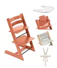 Tripp Trapp Starttipaketti Stokke 5 in 1 Terracotta. - Syöttötuolit - 100139TCSTA2 - 1