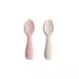Mushie ensilusikat silikonia 2-pack Blush/Shifting Sand. - Ensilusikat ja lasten aterimet - 101352 - 1