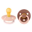 Bibs luonnonkumitutti 2 kpl 0-6kk Blush/Woodchuck Studio Collection. - Tutit ja tuttinauhat - 11028102 - 1