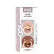 Bibs luonnonkumitutti 2 kpl 0-6kk Blush/Woodchuck Studio Collection pakkaus. - Tutit ja tuttinauhat - 11028102 - 3