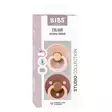 Bibs luonnonkumitutti 2 kpl 6-18kk Blush/Woodchuck Studio Collection pakkaus. - Tutit ja tuttinauhat - 12028102 - 3