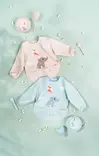Done By Deer ruokalappu hihoilla Playground Blue ja Powder. - Ruokalaput - 1343752 - 4