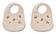Liewood Tilda ruokalappu peach/sandy 2-pack. - Ruokalaput - 15128-1552 - 1