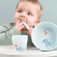 Done By Deer Foodie ruokailusetti Playground Blue lapsella. - Lautaset ja kulhot - 1546412 - 2
