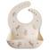 Mushie ruokalappu v=C3=A4riss=C3=A4 Pink Flowers - Ruokalaput - 2500552 - 1