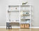 STOREY ristikannattimet 2kpl, 80 cm - valkoinen - Lisäosat hyllyköihin - 38-0003-32-082 - 2