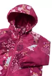 Reimatec Hede takki Cool burgundy etuosa. - Lasten välikausitakit - 5100243A-39A2 - 9